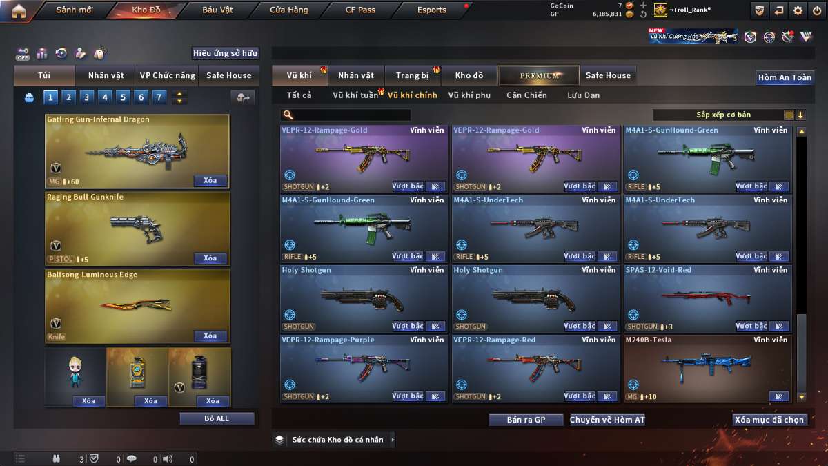 shop acc cf uy tin gia re